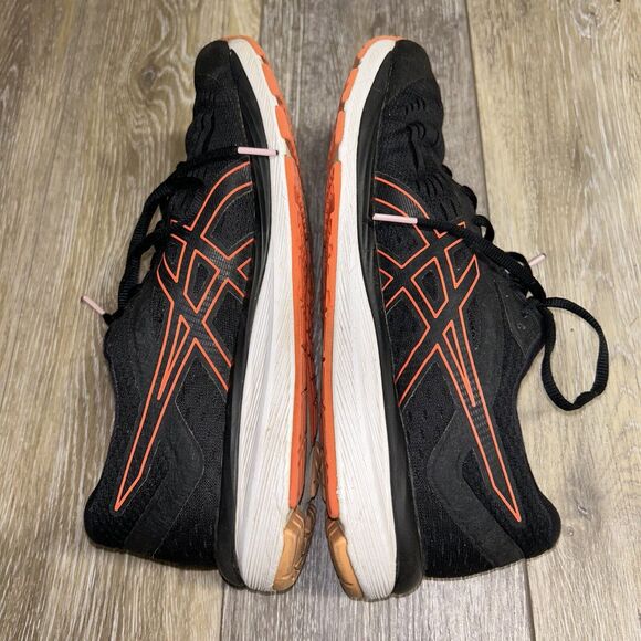 ASICS Women's US Size 9.5 Gel-Cumulus 20 Running Shoes Black Orange Flash Coral - Picture 10 of 12